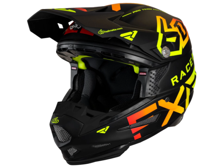 Шлем FXR MX 6D ATR-2 Race Div Helmet 21 Black/Inferno