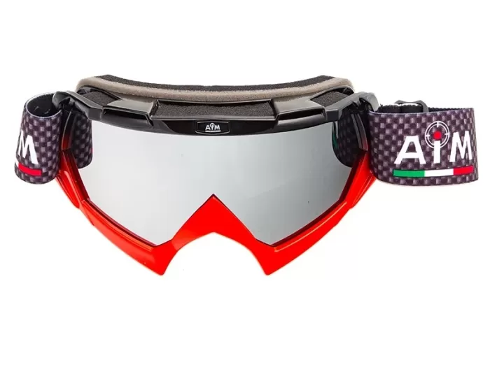 Кроссовые очки AIM PRO 157-500 черно-красные