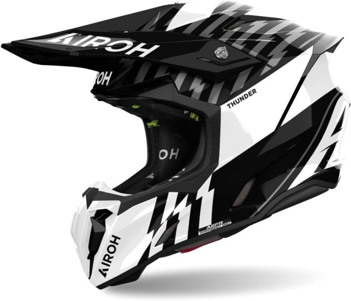Мотошлем Airoh Twist 3 Thunder Black/white Gloss