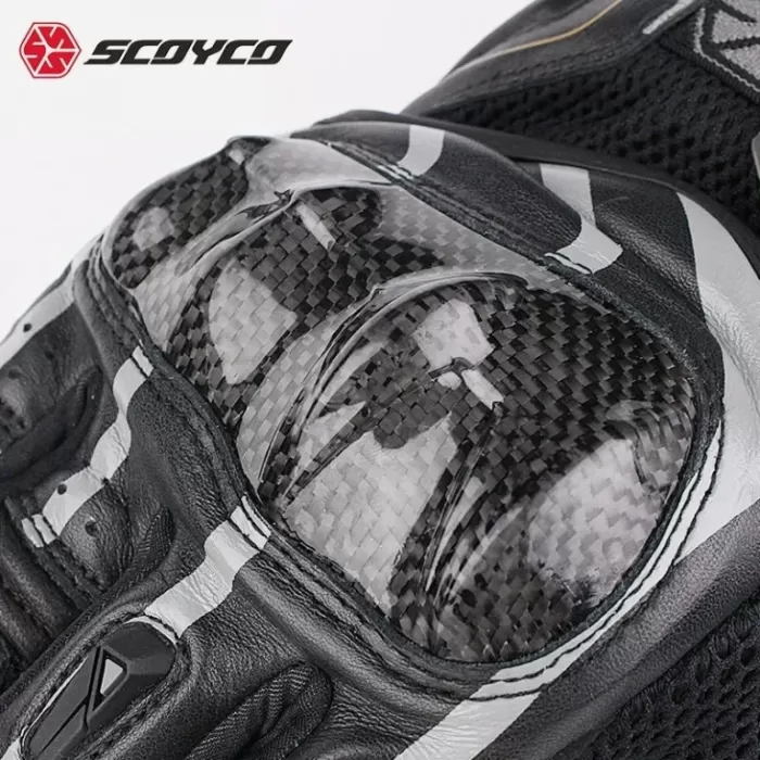 Перчатки кожаные Scoyco MC109 (Carbon) Black