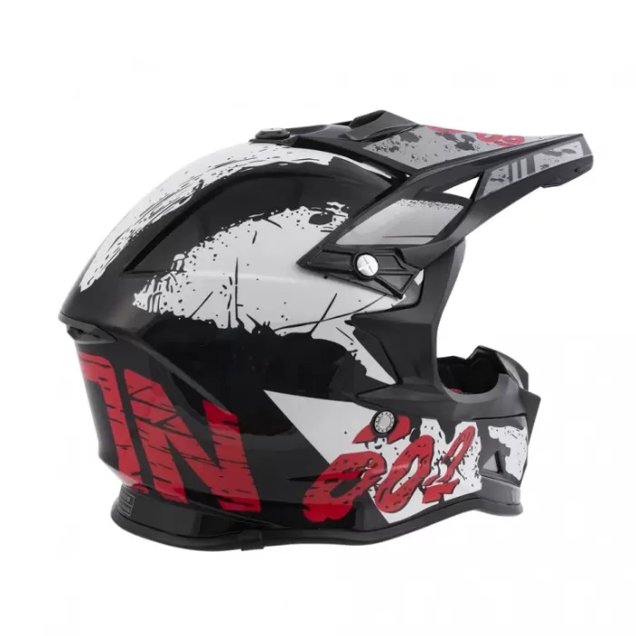 Шлем Beon B-602 BLACK WHITE RED