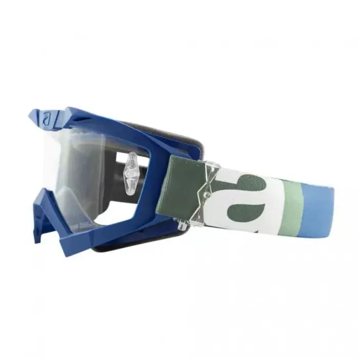 Маска кроссовая Ariete Primis Plus Blu-Salvia, синий, прозрачные линзы