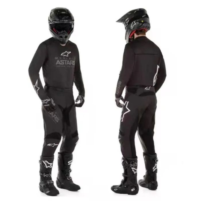 Комплект для мотокросса Replica Alpinestars черный