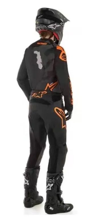 Комплект для мотокросса Replica Alpinestars серый/камо/оранжевый