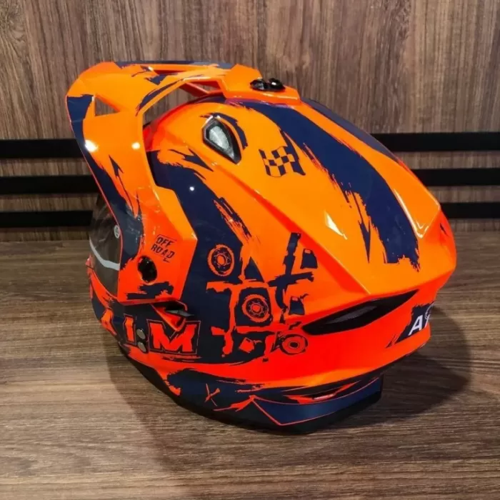 Шлем детский AiM JK802Y Orange/Blue