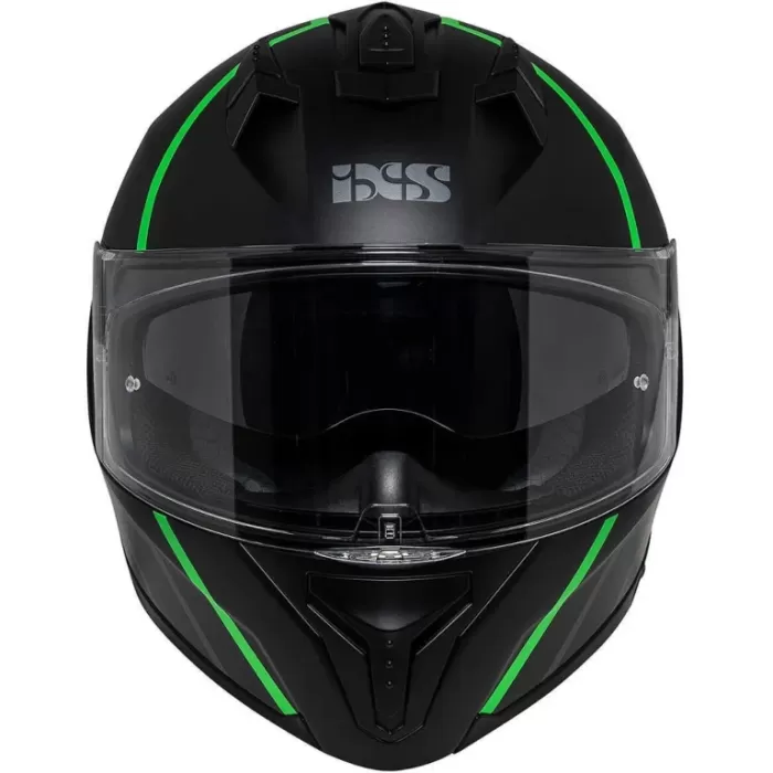 Мотошлем интеграл IXS iXS217 2.0 черный/зеленый