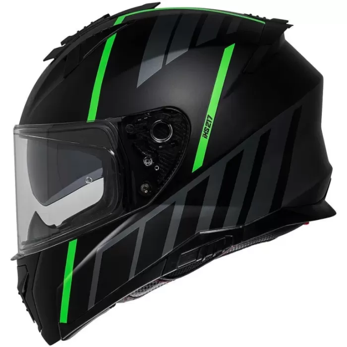 Мотошлем интеграл IXS iXS217 2.0 черный/зеленый