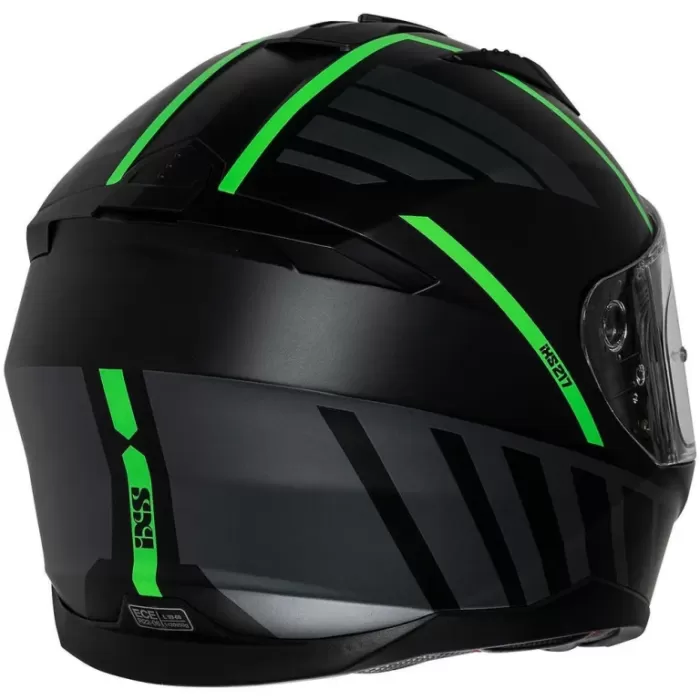 Мотошлем интеграл IXS iXS217 2.0 черный/зеленый
