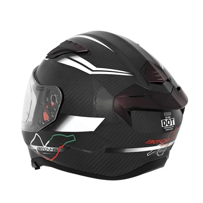 Мотошлем Beon B-500 Carbon Carbon/Black/White