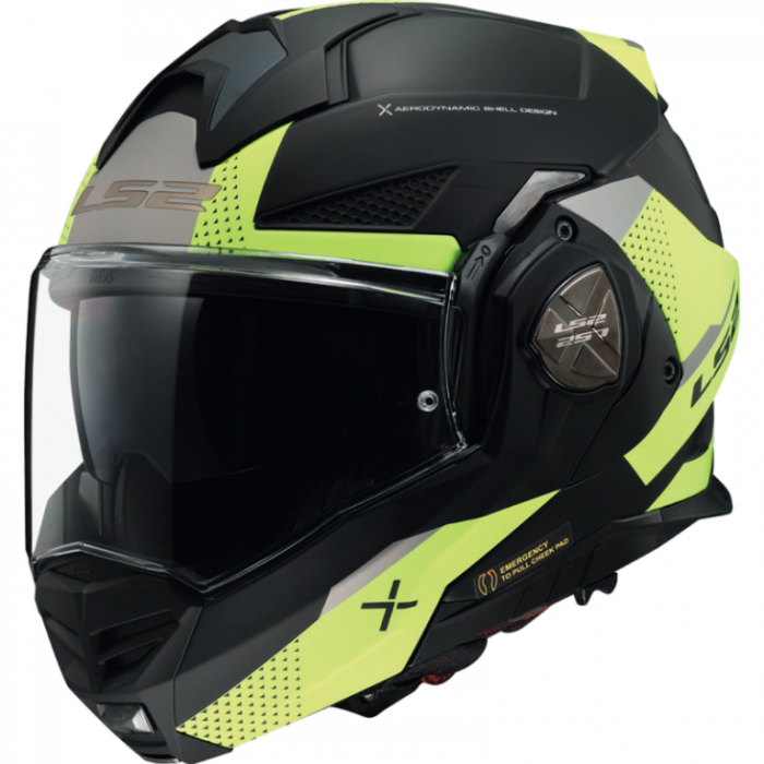 Мотошлем LS2 FF901 ADVANT X OBLIVION черно-желтый матовый