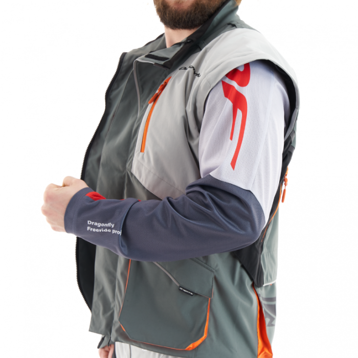 Куртка Эндуро Dragonfly Freeride Grey-Orange