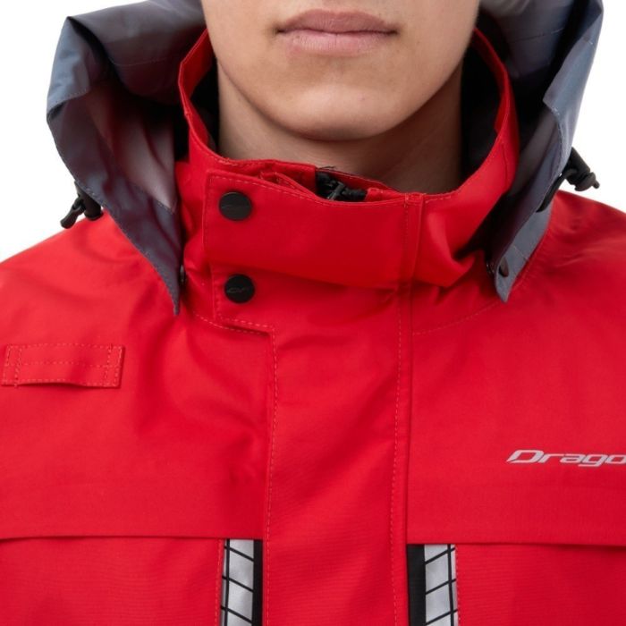 Мембранная куртка Dragonfly QUAD PRO Red - Grey 2024