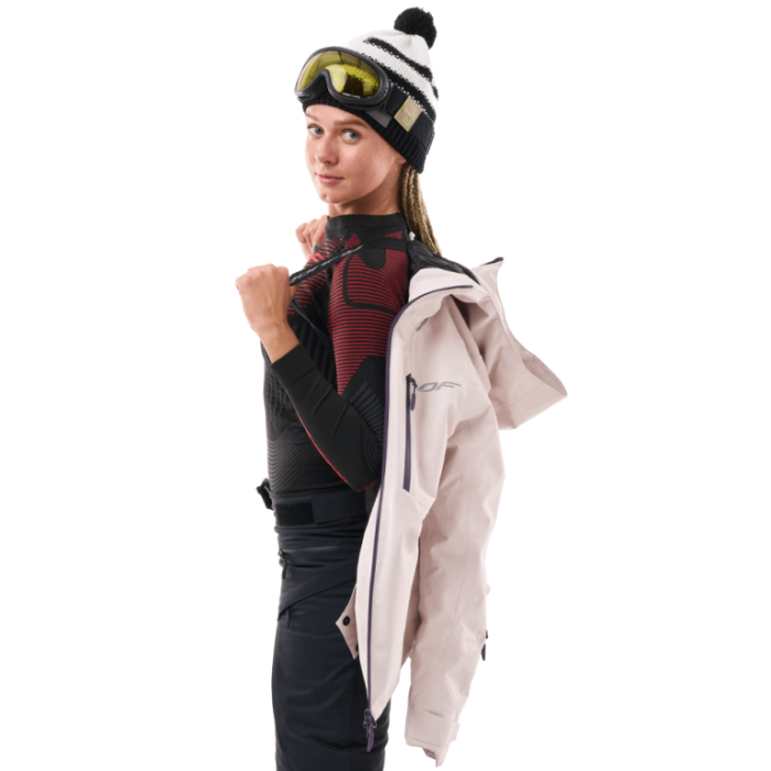 Куртка горнолыжная утепленная Dragonfly Gravity Woman Light Grey