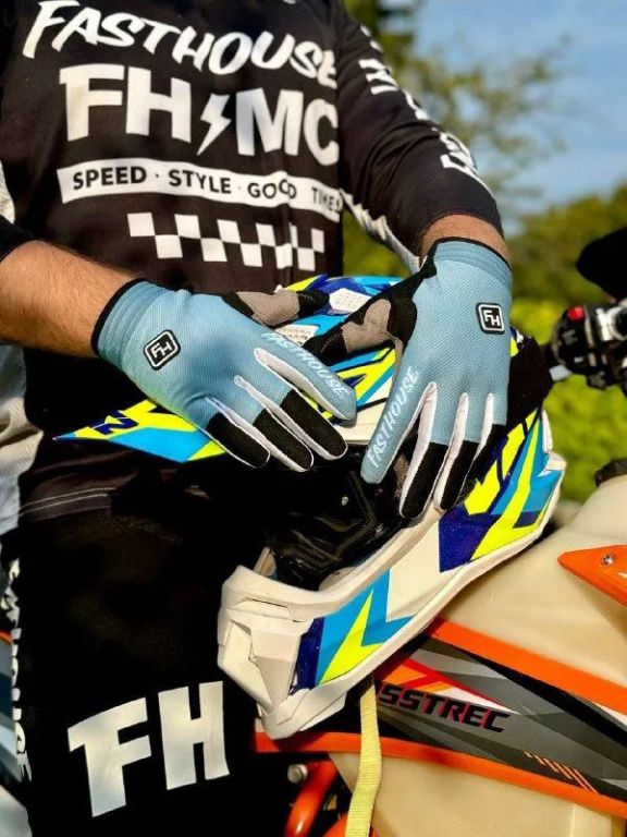 Перчатки Fasthouse Speed Style Blue White