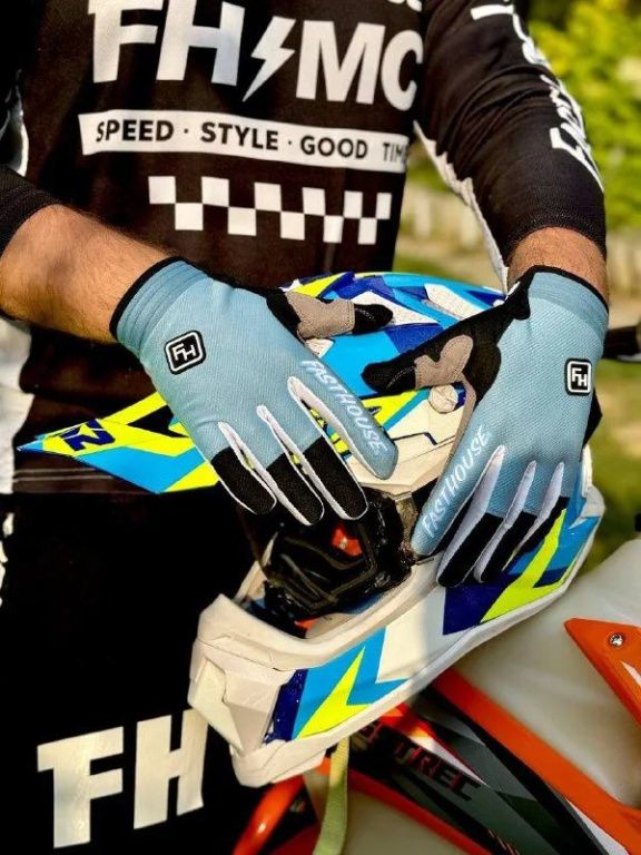 Перчатки Fasthouse Speed Style Blue White