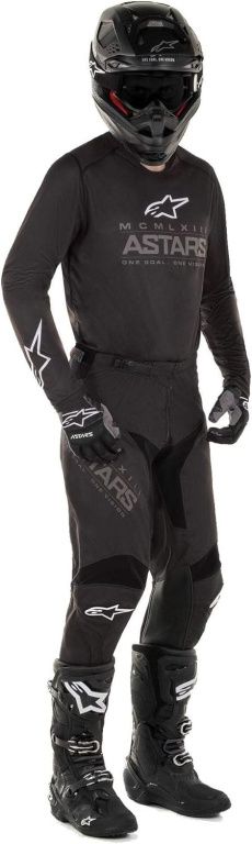 Комплект для мотокросса Replica Alpinestars черный