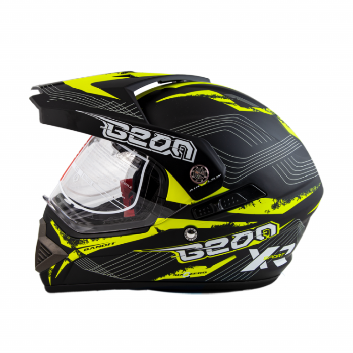 Шлем Beon B-600 Mat Black/yellow