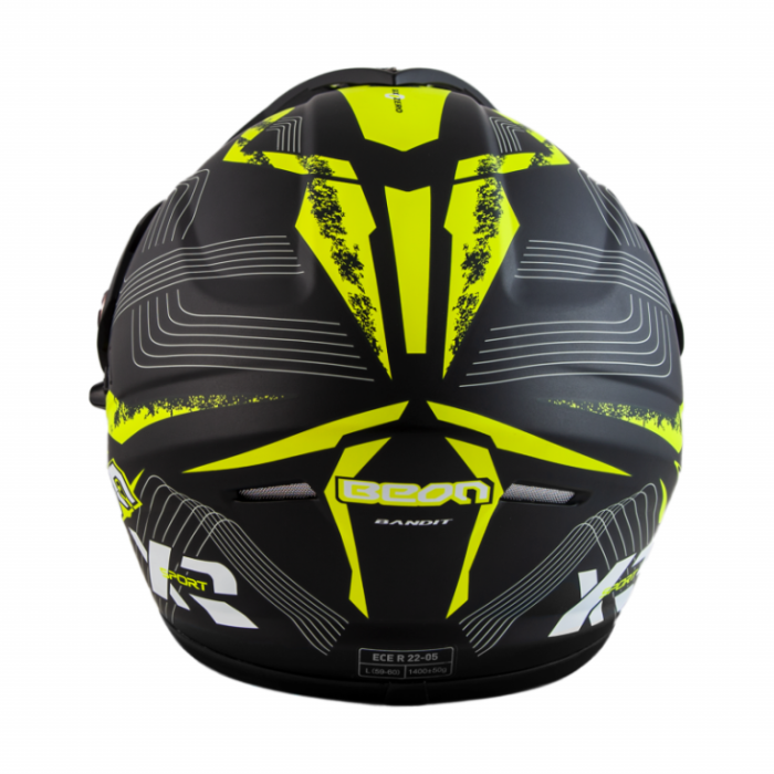 Шлем Beon B-600 Mat Black/yellow