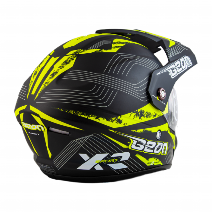 Шлем Beon B-600 Mat Black/yellow