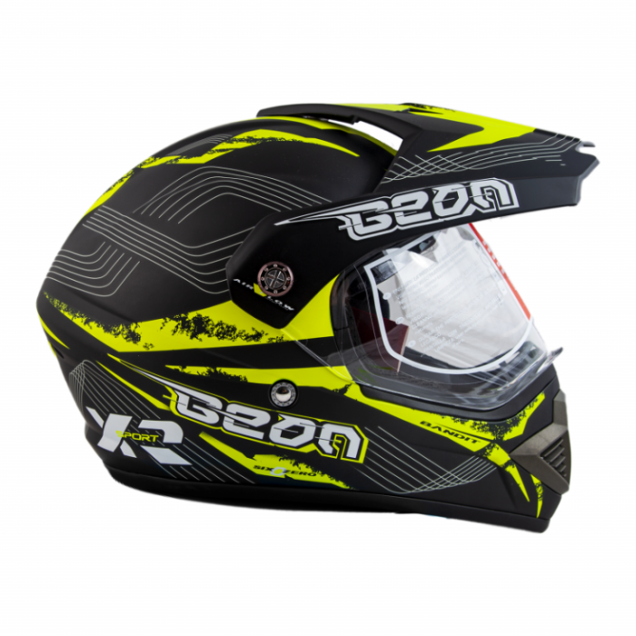 Шлем Beon B-600 Mat Black/yellow