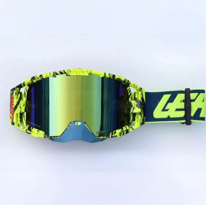 Маска Leatt Replica Velocity 6.5 Stripe Yellow blue lens