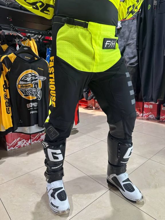 Брюки кроссовые Fasthouse Grindhouse Pant Yellow-Violent