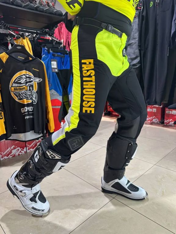 Брюки кроссовые Fasthouse Grindhouse Pant Yellow-Violent