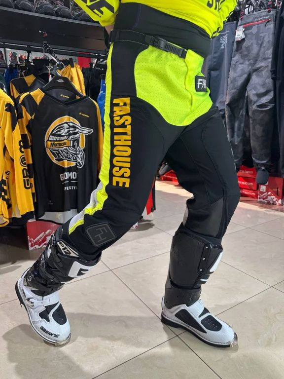 Брюки кроссовые Fasthouse Grindhouse Pant Yellow-Violent
