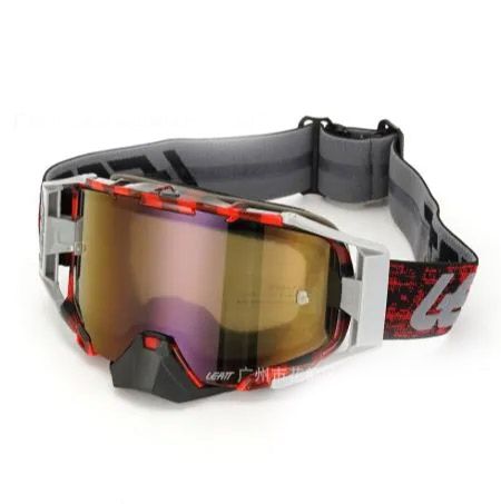 Маска Leatt Replica Velocity 6.5 Red-Grey Stripe violet lens