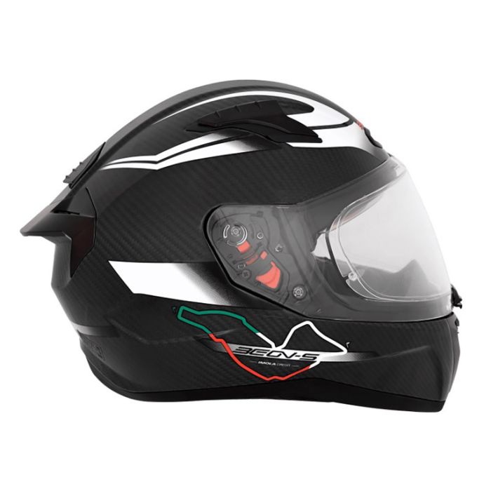 Мотошлем Beon B-500 Carbon Carbon/Black/White