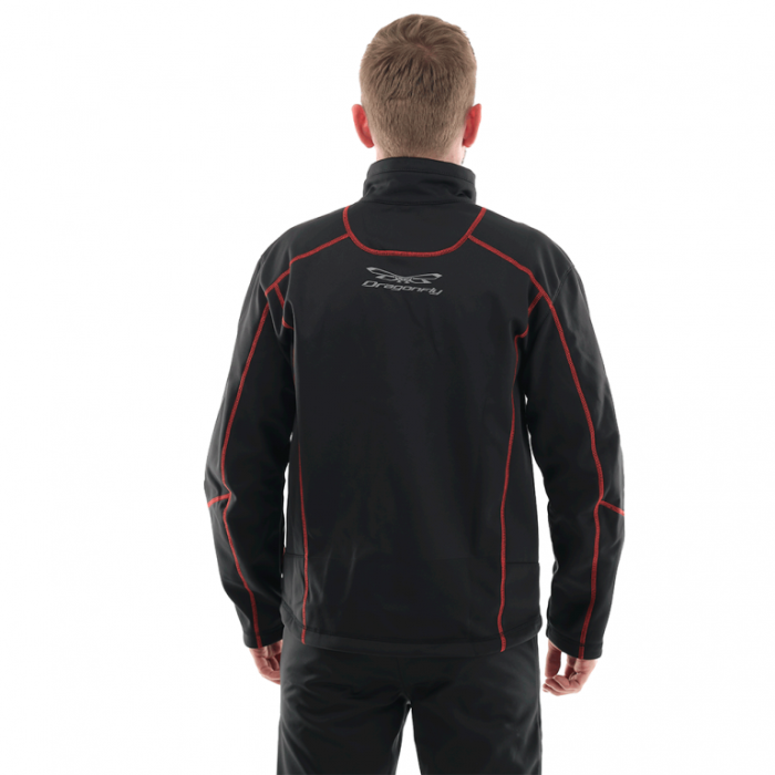 Куртка Dragonfly Explorer Black-Red мужская Softshell