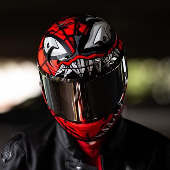 Шлем интеграл HJC RPHA12 MAXIMIZED VENOM MARVEL MC1SF