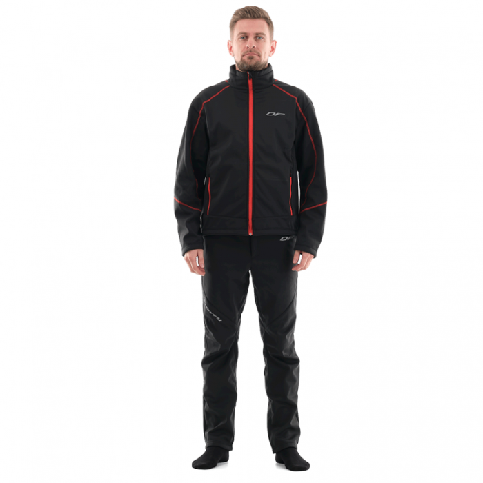 Куртка Dragonfly Explorer Black-Red мужская Softshell