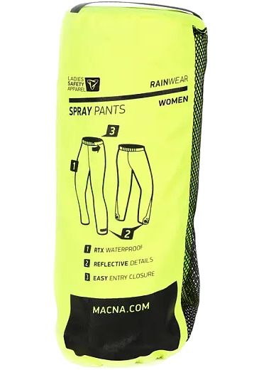 Брюки дождевые женские Macna Spray салатовые