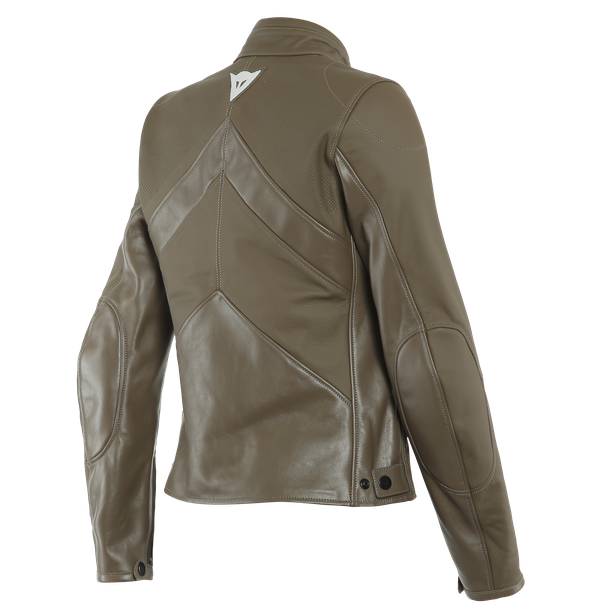 Куртка кожаная женская Dainese Santa Monica Lady Perforated Light-Brown