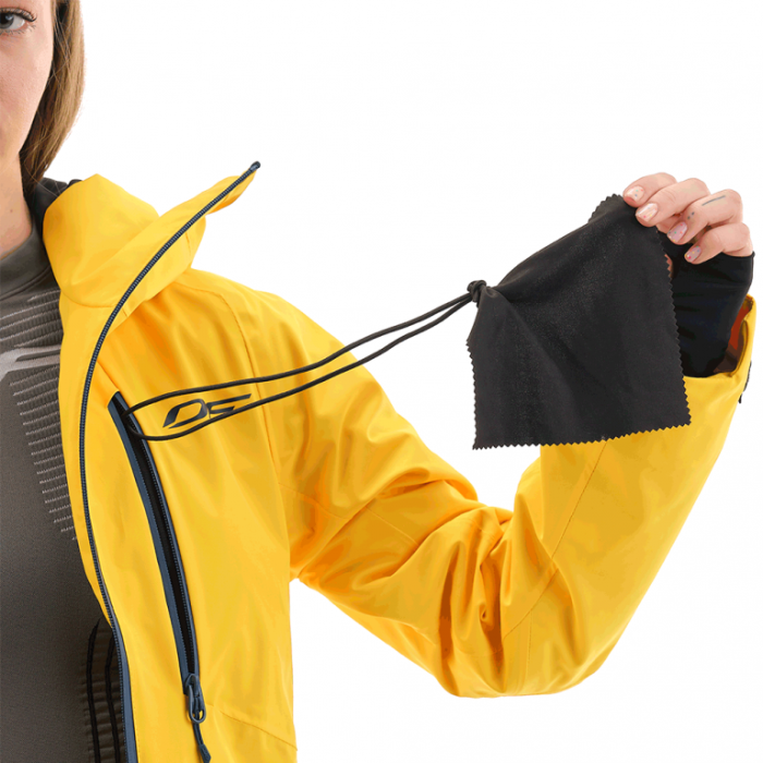 Куртка горнолыжная утепленная Dragonfly Gravity Premium Woman Yellow-Dark Ocean