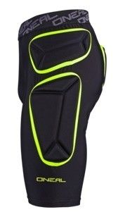 Защитные шорты Oneal Trail Short чёрно-зеленые лайм