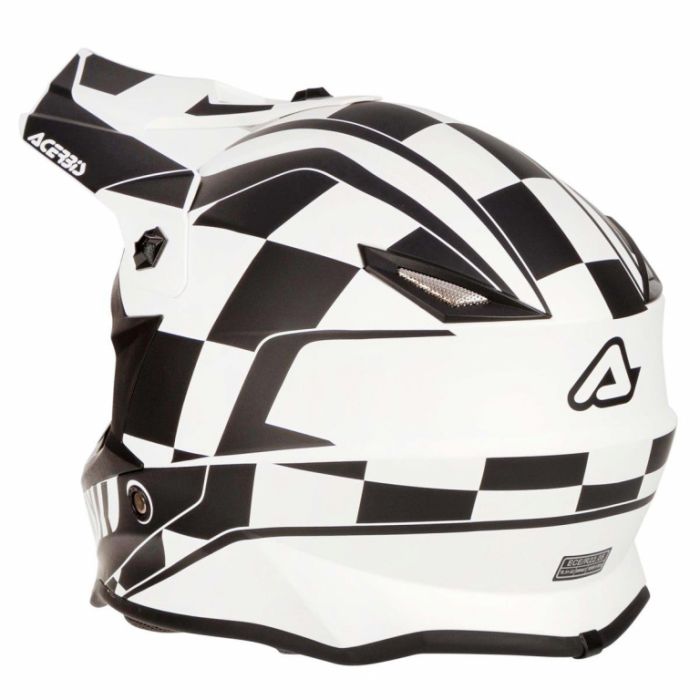 Шлем Детский Кроссовый Acerbis Impact Steel kid, белый/черный