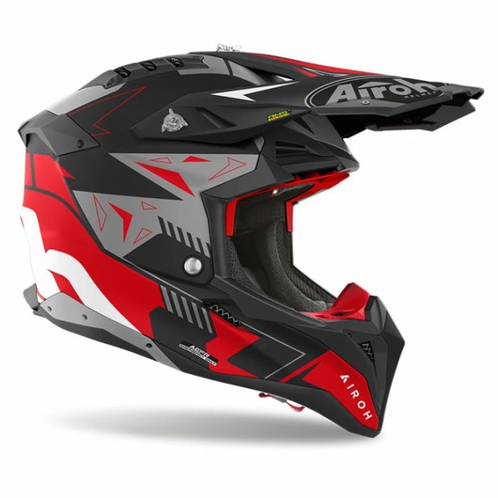 Мотошлем Airoh Aviator 3 Spin Red Matt