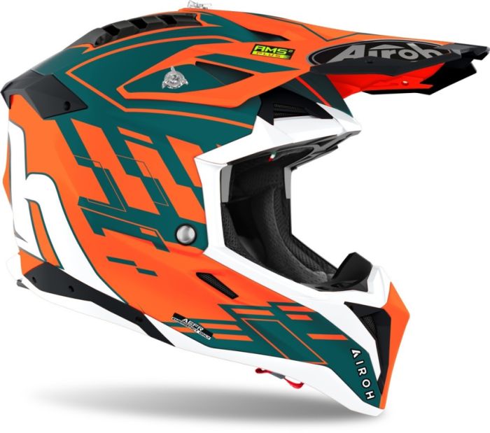 Кроссовый шлем Airoh Aviator 3 Rampage Orange Matt
