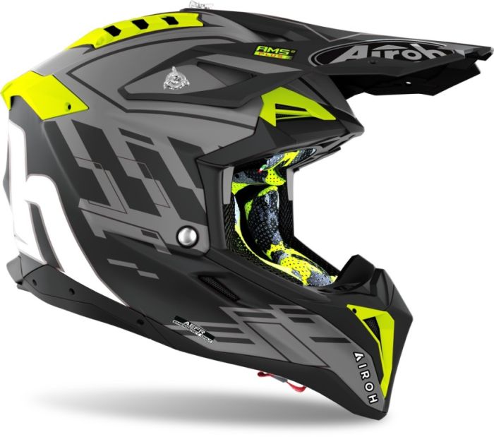 Кроссовый шлем Airoh Aviator 3 Rampage Black Matt