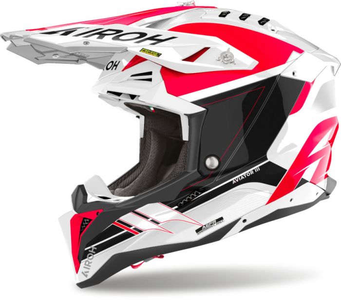 Мотошлем Airoh Aviator 3 Saber Red Glossy