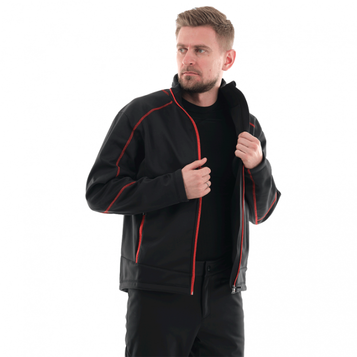 Куртка Dragonfly Explorer Black-Red мужская Softshell