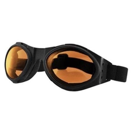 Очки Bobster Bugeye Amber чёрные с янтарными линзами