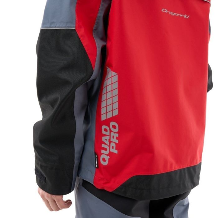 Мембранная куртка Dragonfly QUAD PRO Red - Grey 2024
