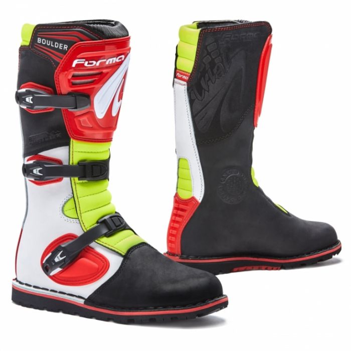 Туристические мотоботы Forma Boulder White/Red/Yellowfluo