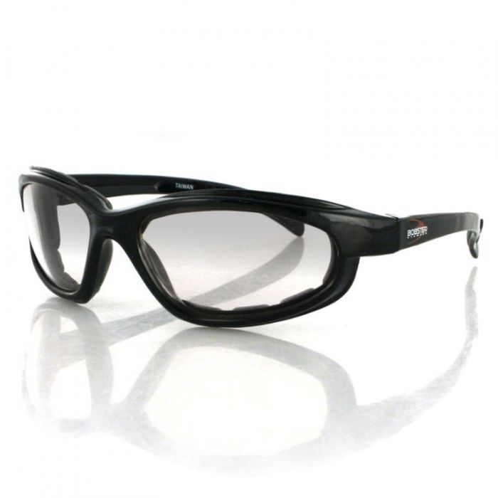 Очки Bobster Fat boy Photochromic, фотохромные линзы, цвет оправы черный, дымчатые линзы