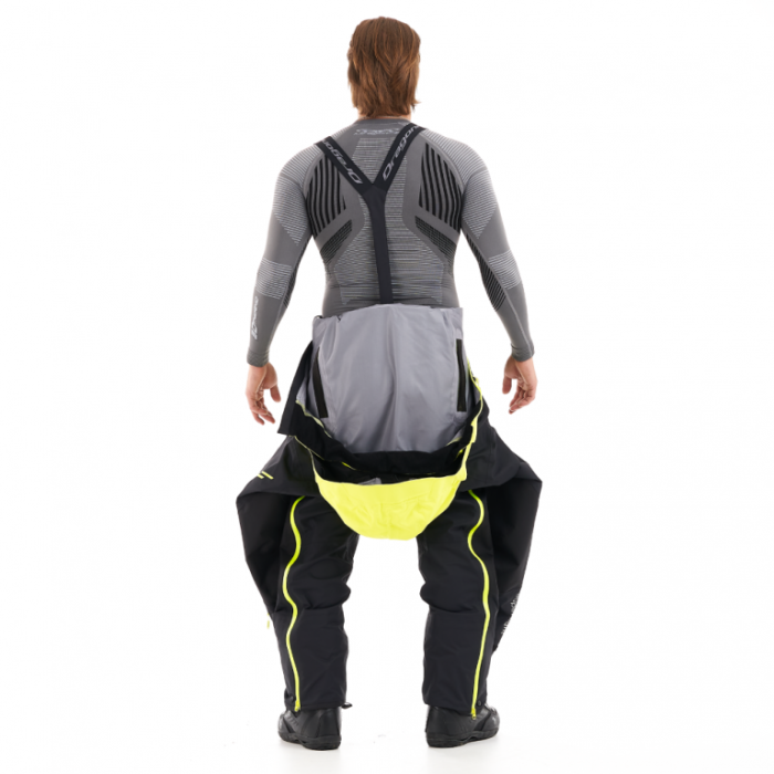 Снегоходный комбинезон Dragonfly SuperLight 3L MAN Dark Black-Yellow Fluo