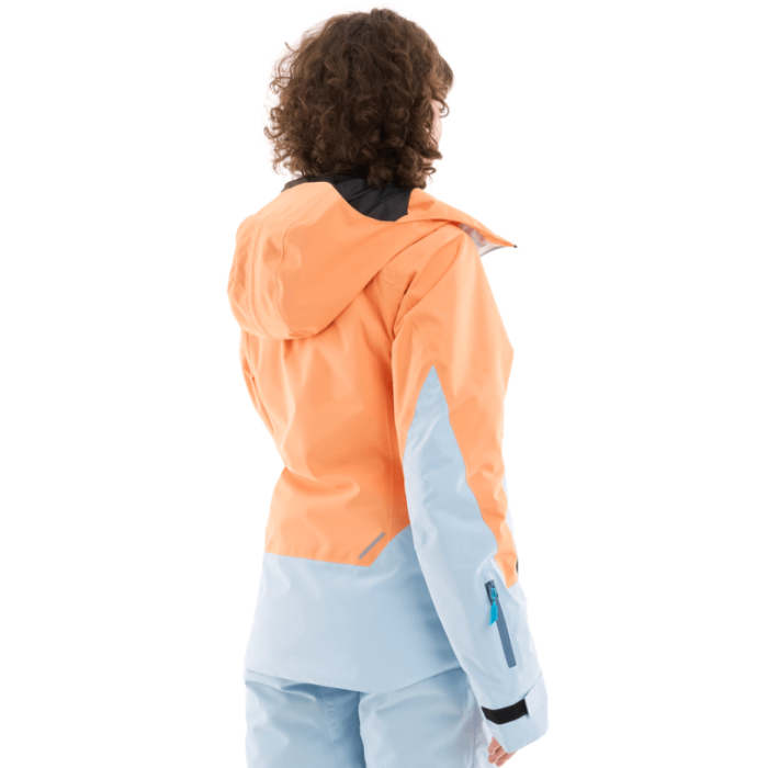 Куртка горнолыжная утепленная Dragonfly Gravity Woman Mock Orange - Light Blue