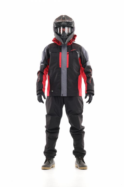 Мембранная куртка Dragonfly QUAD PRO Black - Red 2023